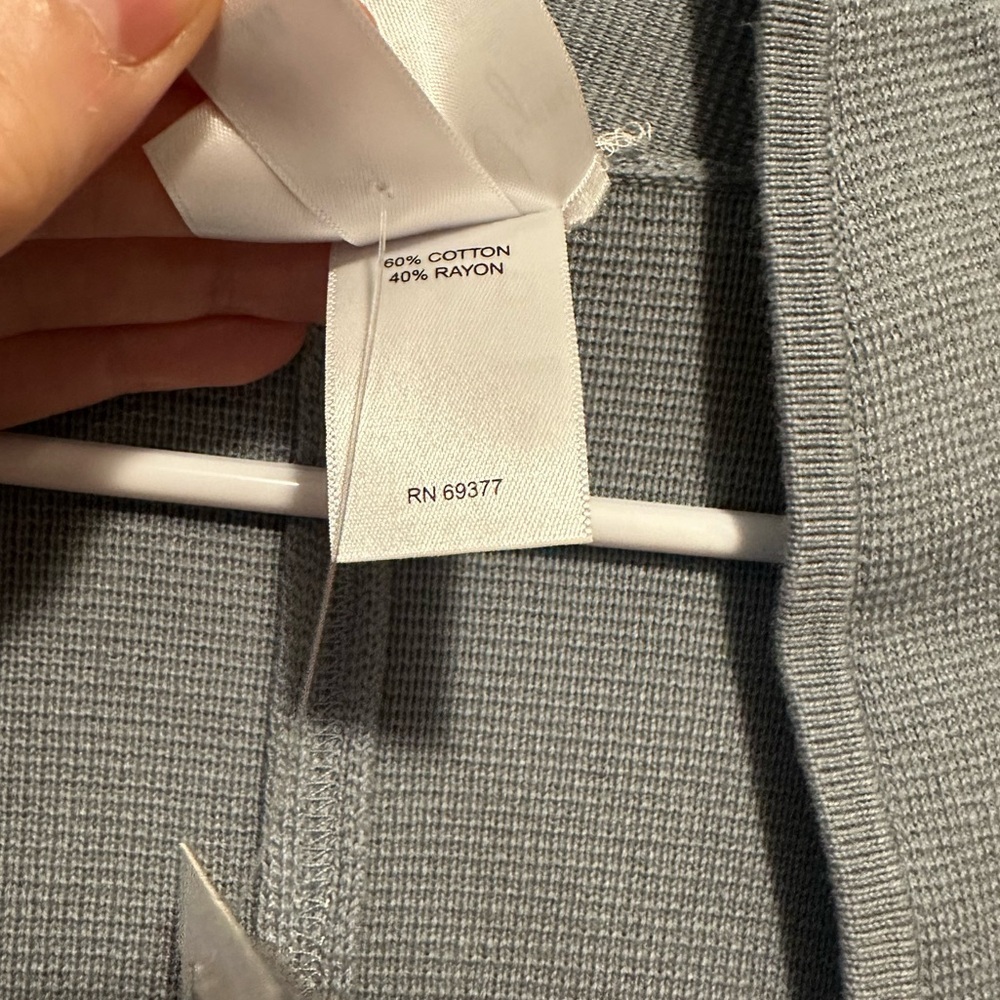 NWT Marla Wynne For Chico's Kimono Sweater Dusty Blue Size M - Picture 6 of 15